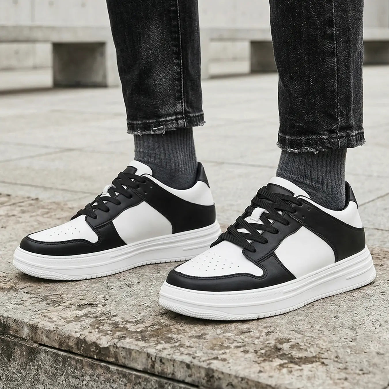 Daxon 8cm height increasing sneakers for men - Lucimora