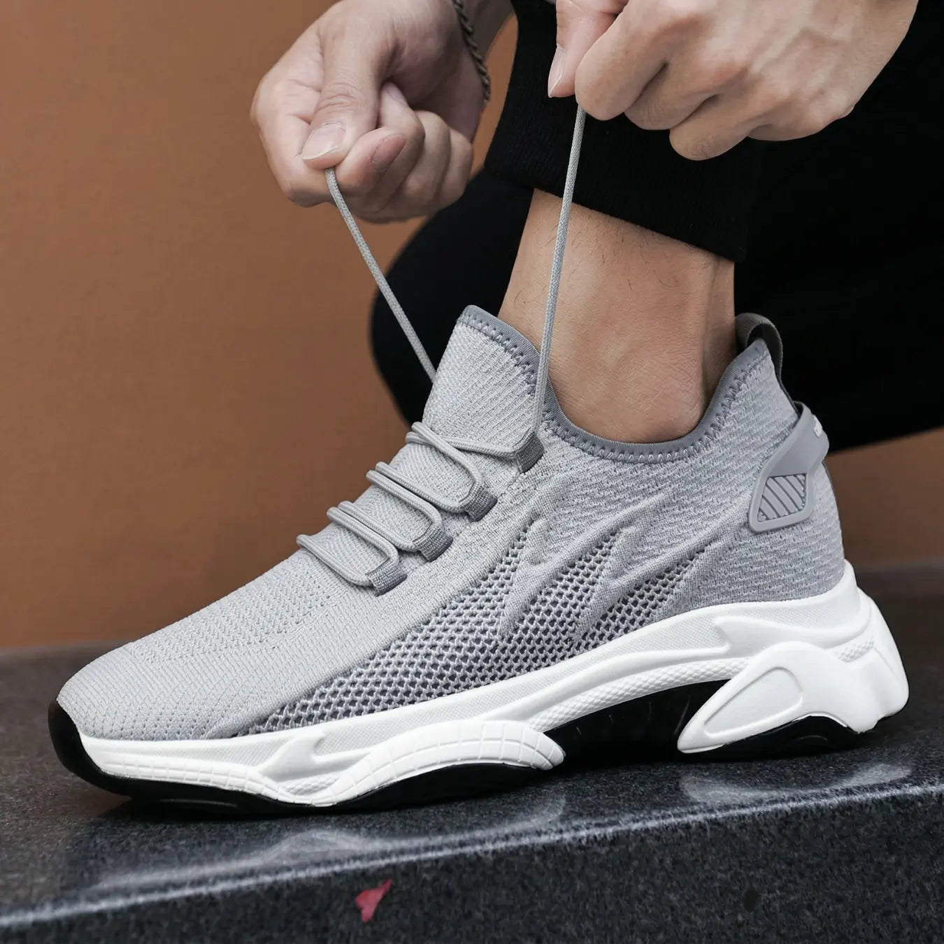 Flash 9cm height increasing athletic shoe for men - lucimora
