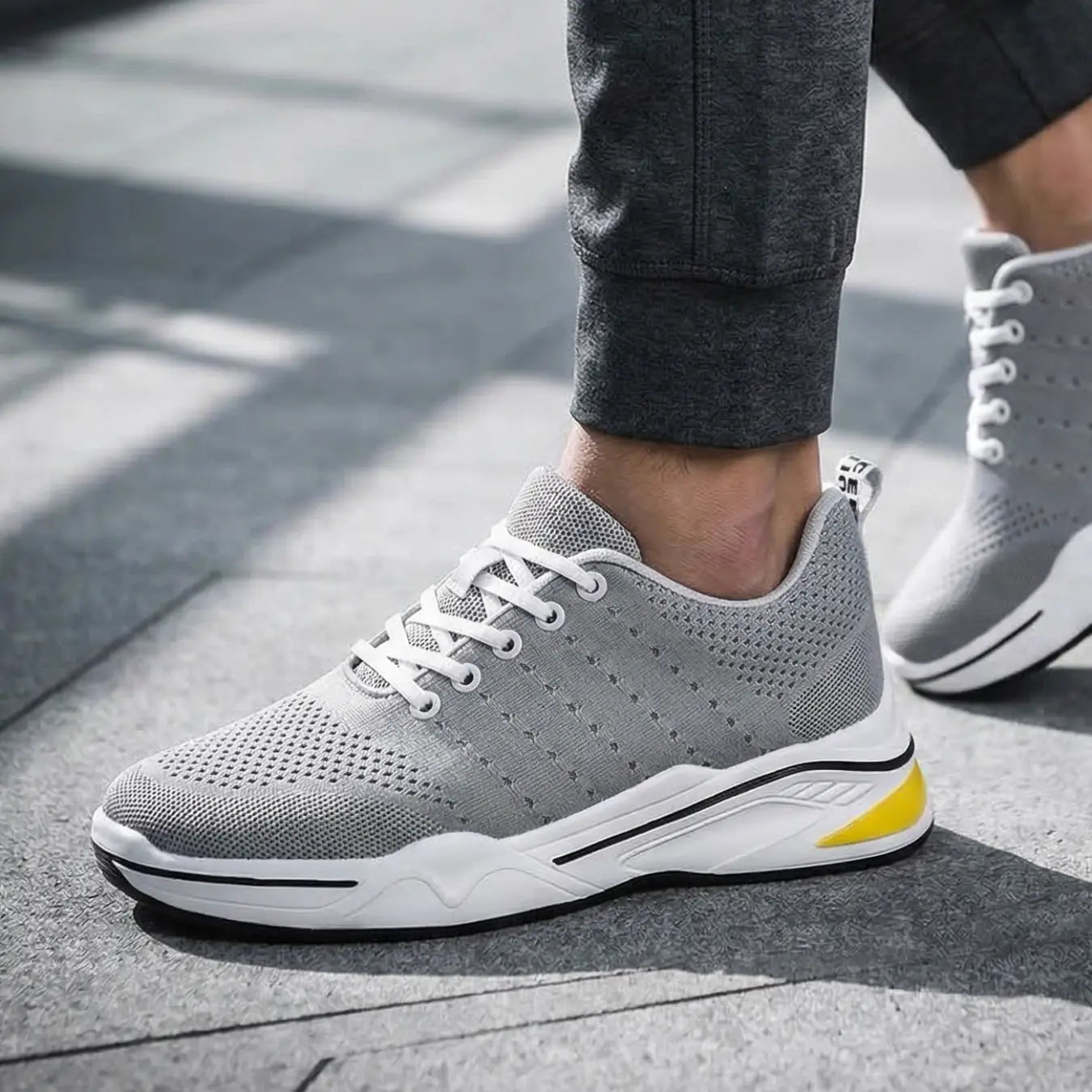 Pace Pro 8cm height increasing athletic sneakers for men - Lucimora