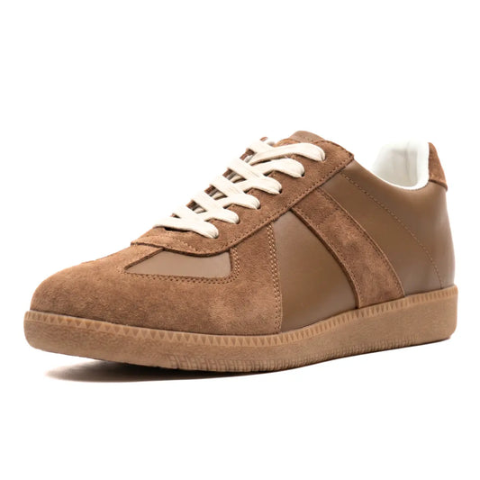 Riven 7cm height increasing leather sneakers for women - Lucimora