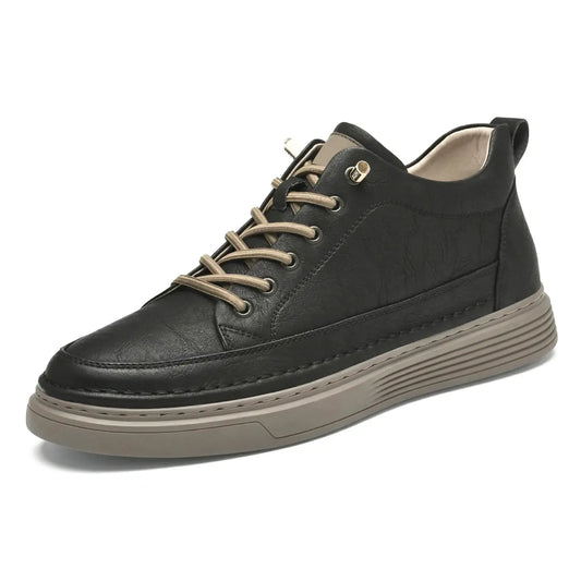 Seraph 6cm height increasing cowhide leather shoes for men, lucimora