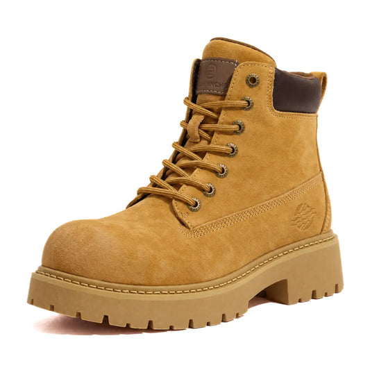 Zaliora Women’s 7cm Elevator Boots | Suede Height Increasing Shoes | Lucimora - beige
