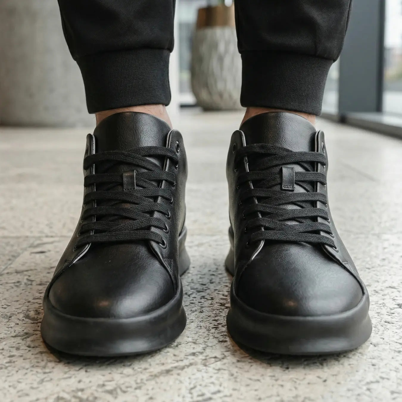 Zaro 6cm height increasing mid-top sneakers for men - Lucimora