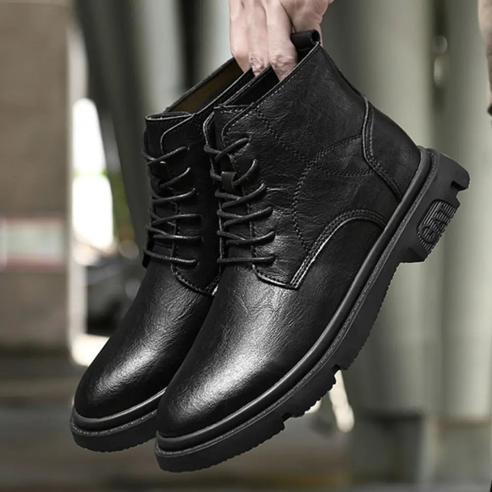 GAT - 8cm (3") - LUCIMORA - Apparel & Accessories > Shoes > Elevator Shoes > Boots - LUCIMORA - gat:black:39 -