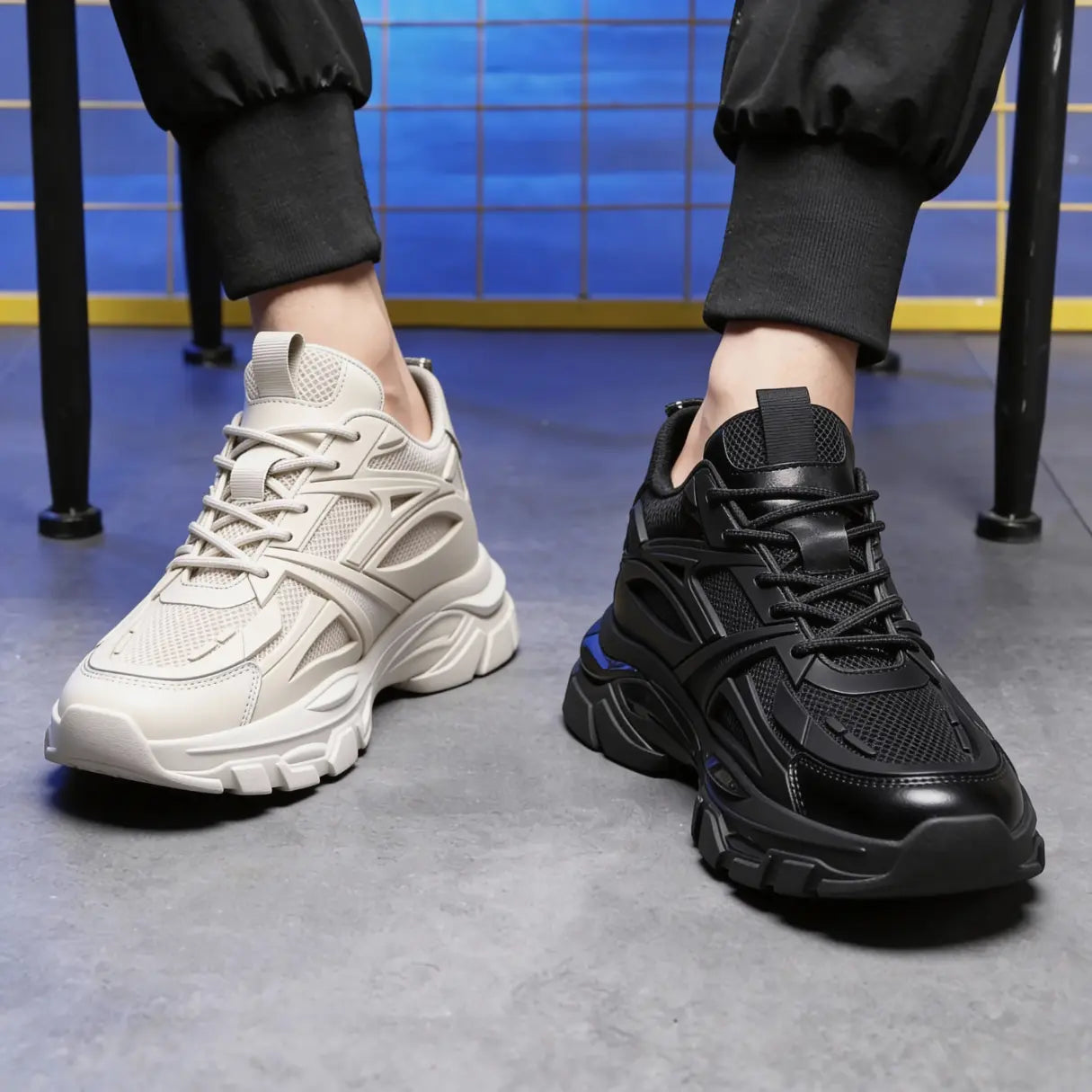 GHOST 8CM height increasing running shoes - lucimora