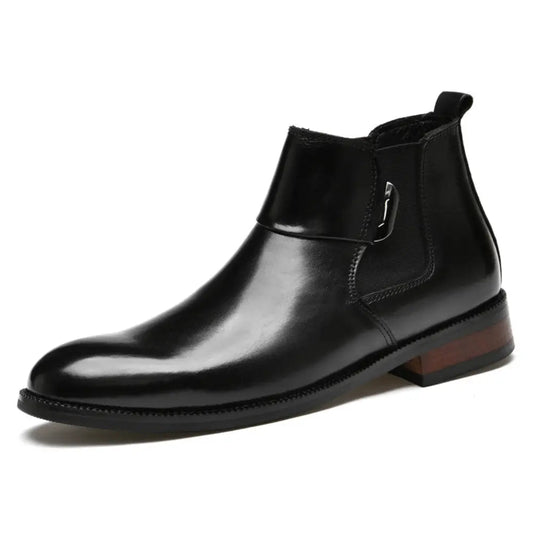 Lustrous - 8cm (3") - LUCIMORA - Apparel & Accessories > Shoes > Elevator Shoes > Chelsea Boots - LUCIMORA - lustrous:black:37 -