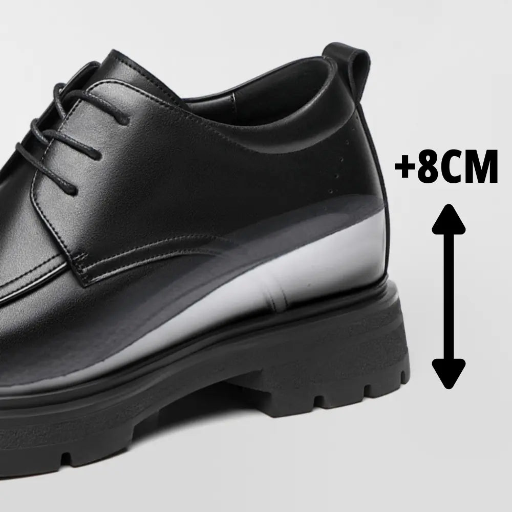 Regent - 8cm (3") - LUCIMORA - Apparel & Accessories > Shoes > Elevator Shoes > Formal Shoes - LUCIMORA - regent:black:37 -