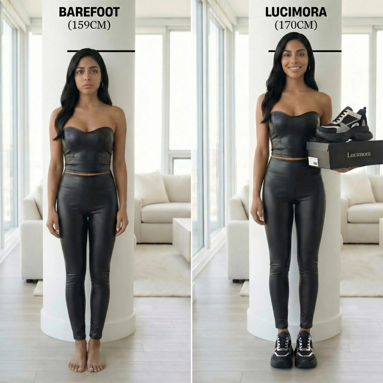 12 cm height increasing shoes for women lucimora