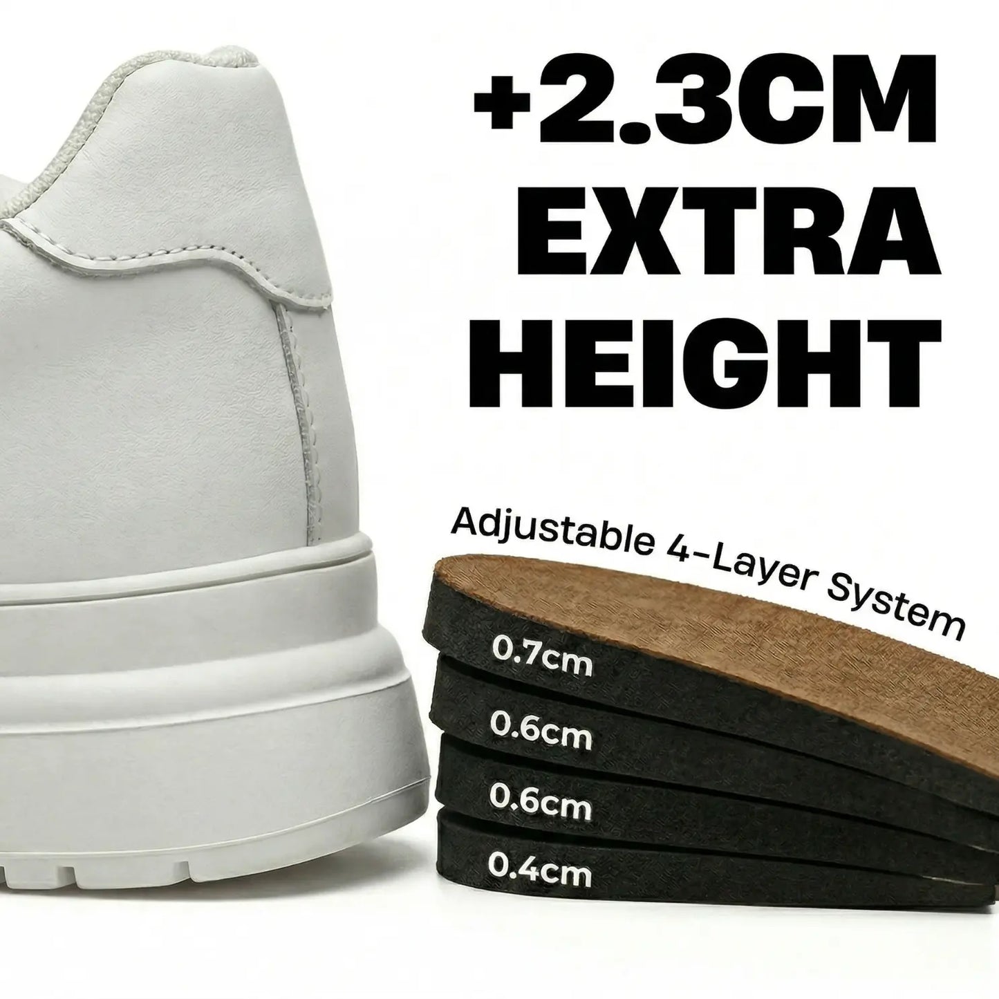 4-Layer Adjustable Heel Inserts
