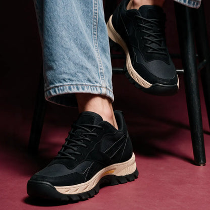 Karnox Cowhide Leather Elevator Sneakers for Men | 8cm Hidden Height Boost | Lucimora -