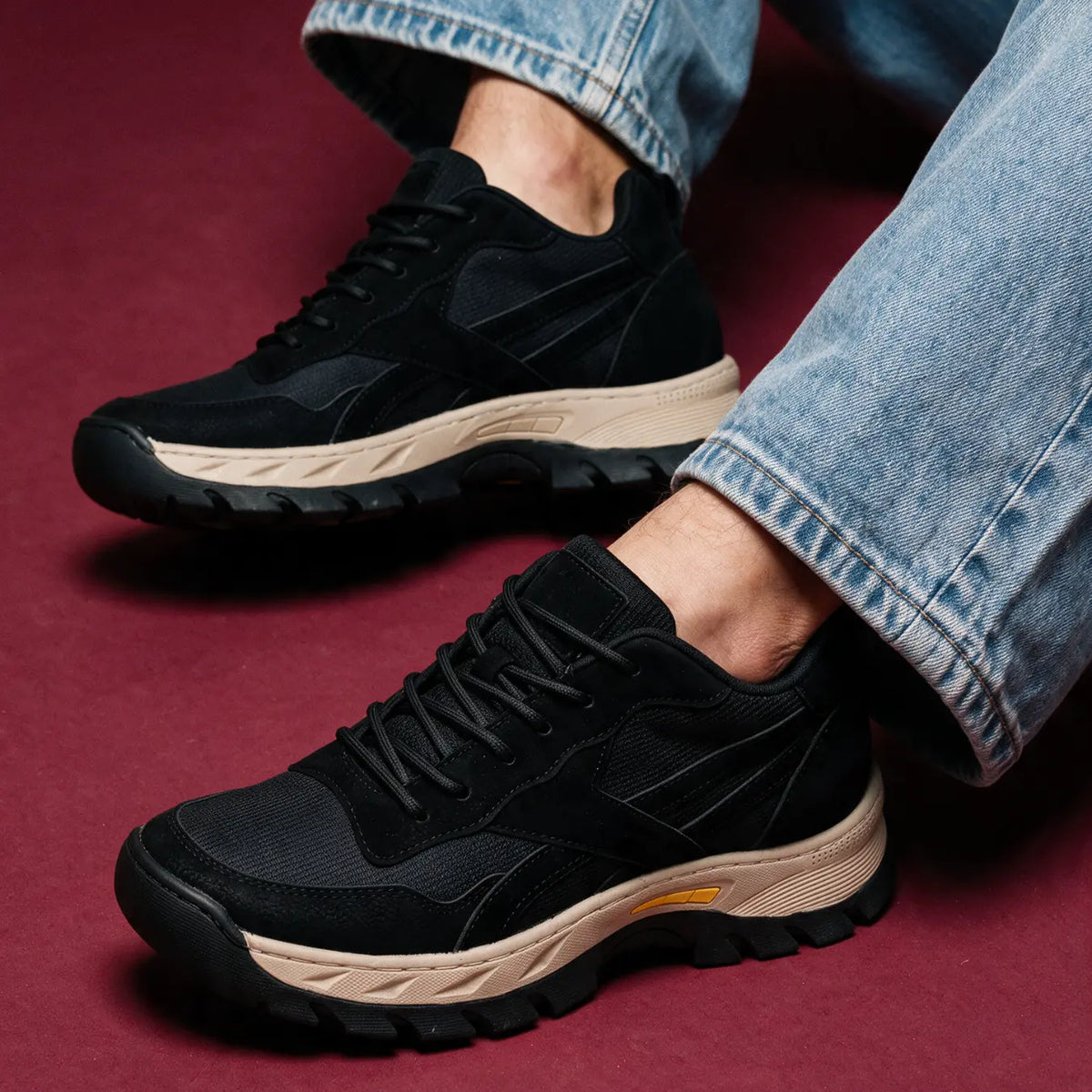 Karnox Cowhide Leather Elevator Sneakers for Men | 8cm Hidden Height Boost | Lucimora -