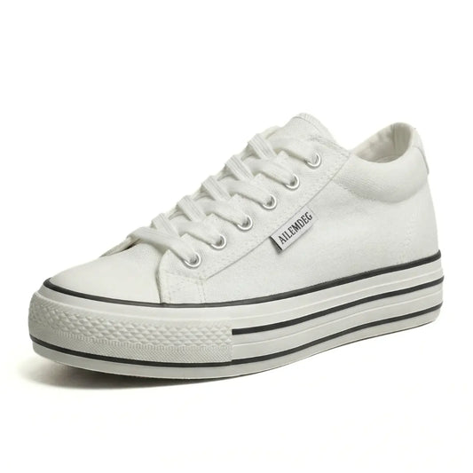 Ailemdeg 6cm (2.4" inches) height increasing elevator converse sneakers for women from Lucimora 