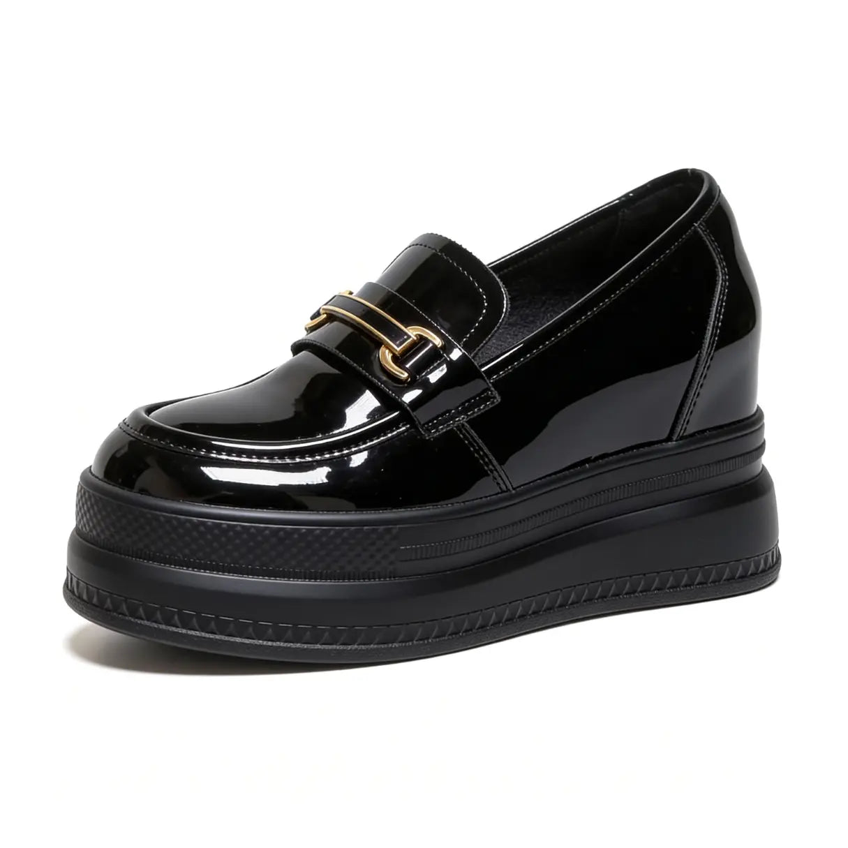 Adams 9cm (3.5" inches) height increasing platform loafers for women from Lucimora 