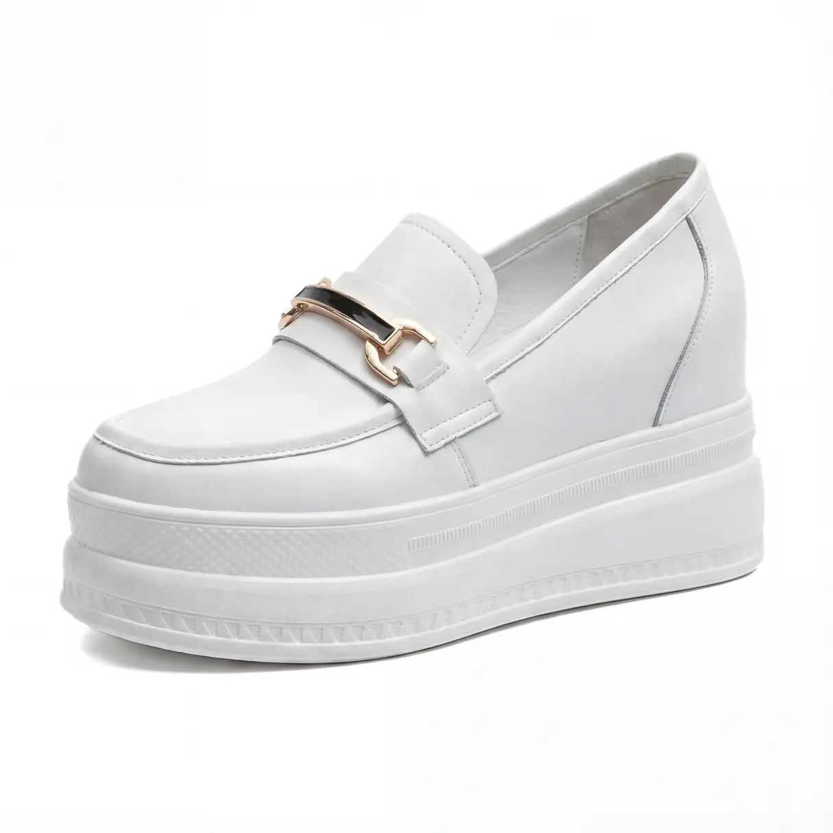 Adams 9cm (3.5" inches) height increasing platform loafers for women from Lucimora 