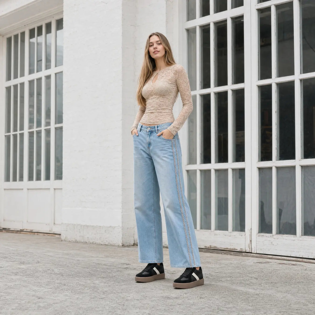 Adrienne Women’s 8cm Elevator Sneakers | Retro-Inspired Suede & Woven Textile Height Increasing Shoes | Lucimora -
