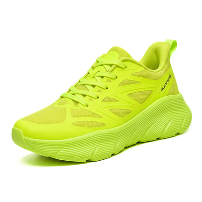 Aero Women's 7cm Elevator Sneakers | Athletic Mesh Lace-Up Height Increasing Shoes | Lucimora -