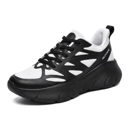 Aero Women's 7cm Elevator Sneakers | Athletic Mesh Lace-Up Height Increasing Shoes | Lucimora -