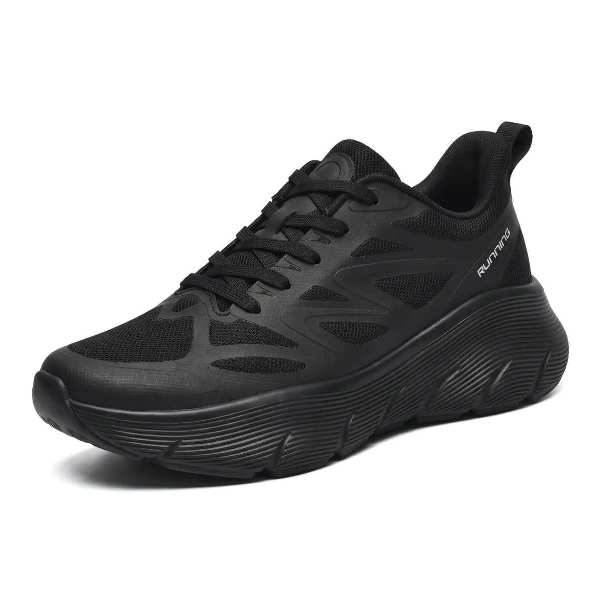 Aero Women's 7cm Elevator Sneakers | Athletic Mesh Lace-Up Height Increasing Shoes | Lucimora -