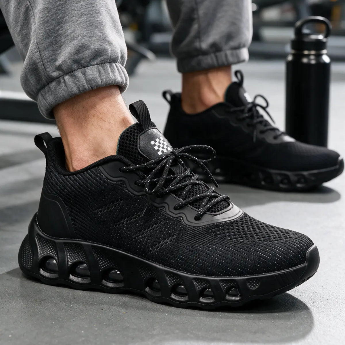 Aerovex Men’s 8cm Elevator Sports Shoes | Lightweight Air Cushion Running Height Increasing Shoes | Lucimora -