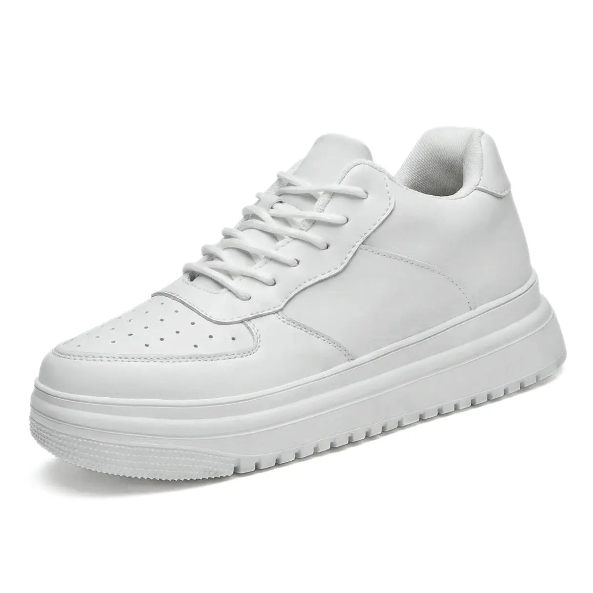 Airlift Original 8cm (3" inches) height increasing elevator sneakers for women from Lucimora - similar to Airforce One - white