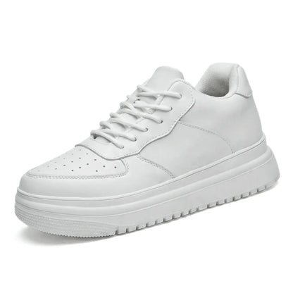 Airlift Original 8cm (3" inches) height increasing elevator sneakers for women from Lucimora - similar to Airforce One - white