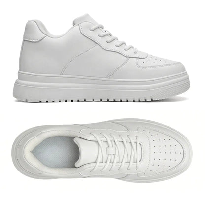Airlift Original 8cm (3" inches) height increasing elevator sneakers for women - similar to Airforce One - white