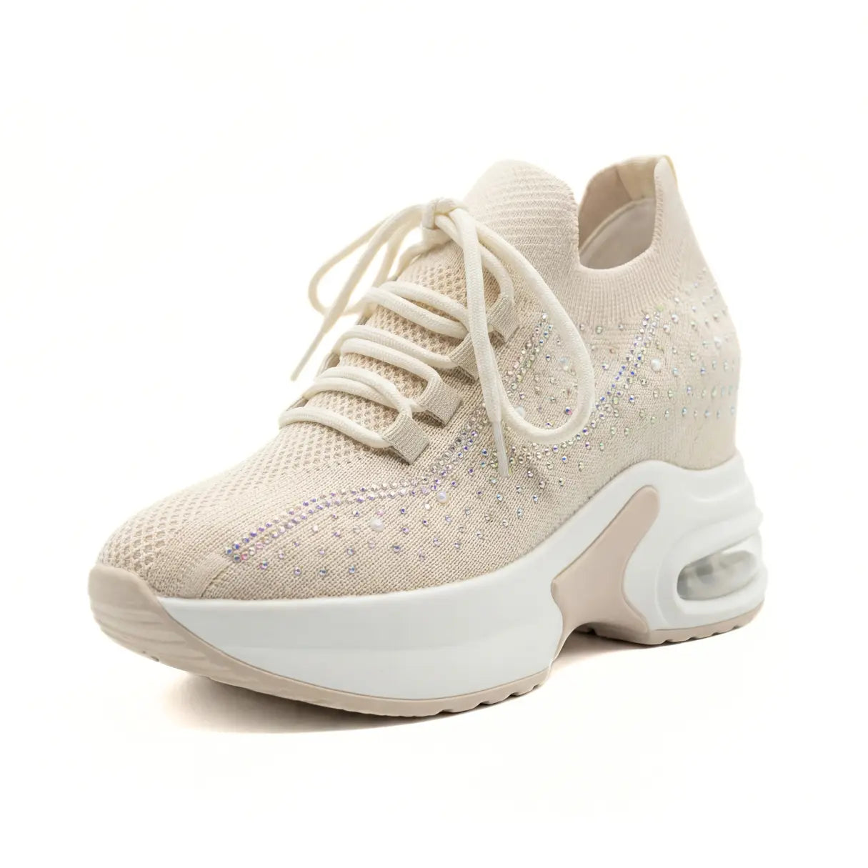 Aluna 10cm (3.9" inches) height increasing elevator sneakers for women from Lucimora 