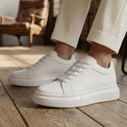 Aven 9cm height increasing microfiber sneakers for men - Lucimora