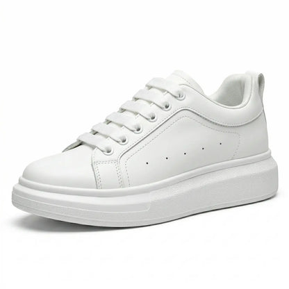 Aven 8cm height increasing microfiber sneakers for women - Lucimora