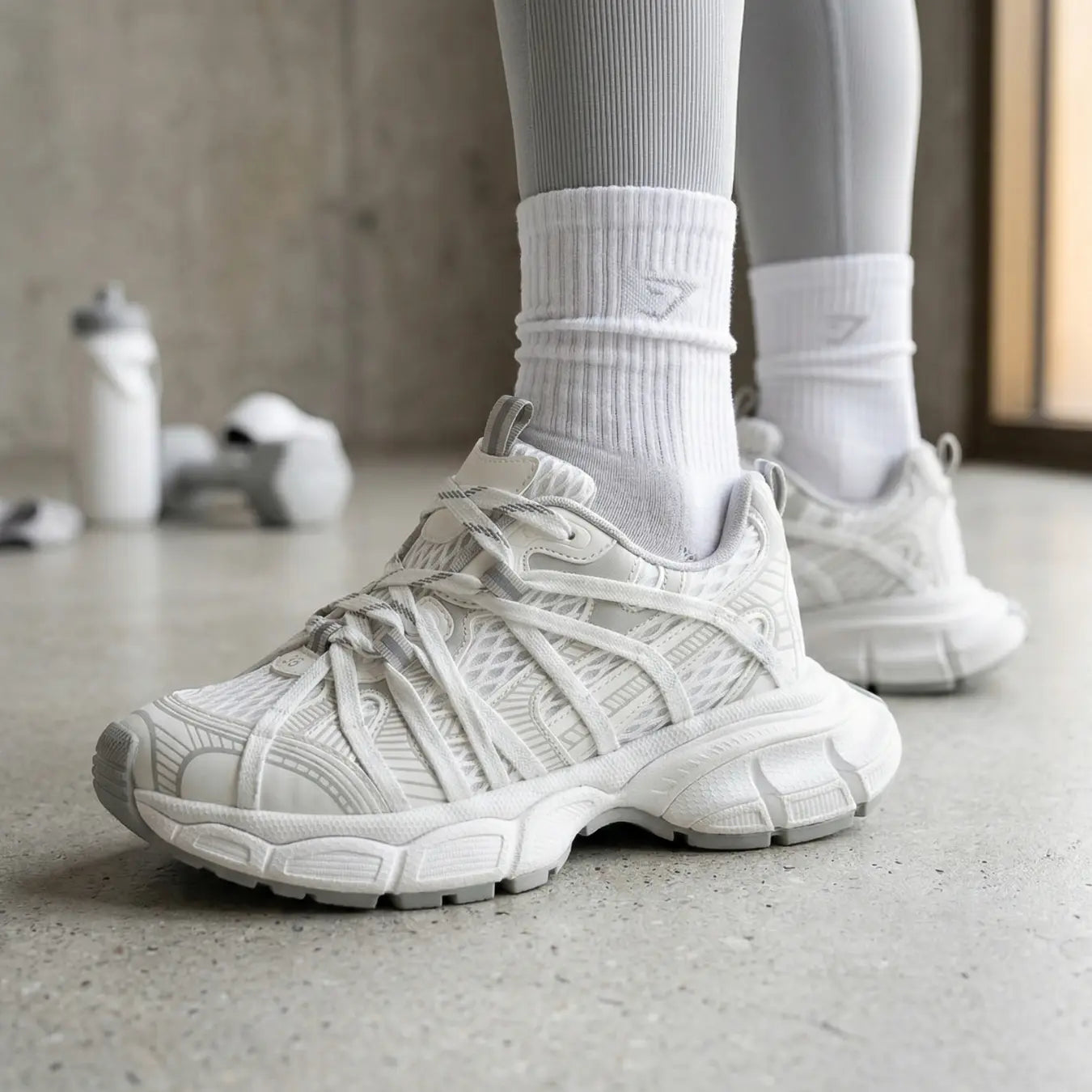 Avena 8cm height increasing athletic shoes for women - Lucimora