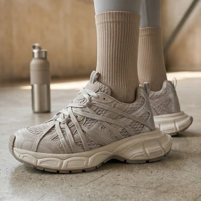 Avena 8cm height increasing athletic shoes for women - Lucimora