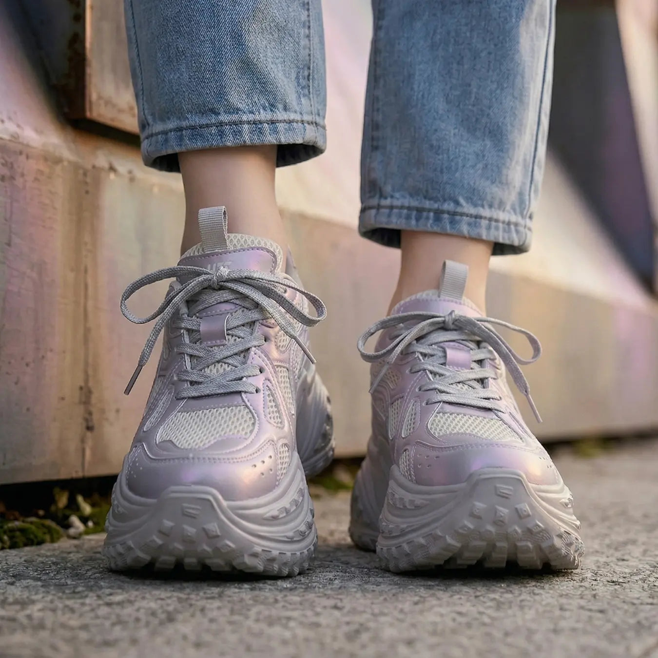 Blaze 10cm height increasing sneakers for women - Lucimora