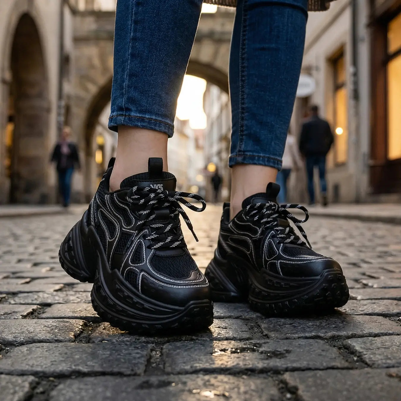 Blaze 10cm height increasing sneakers for women - Lucimora