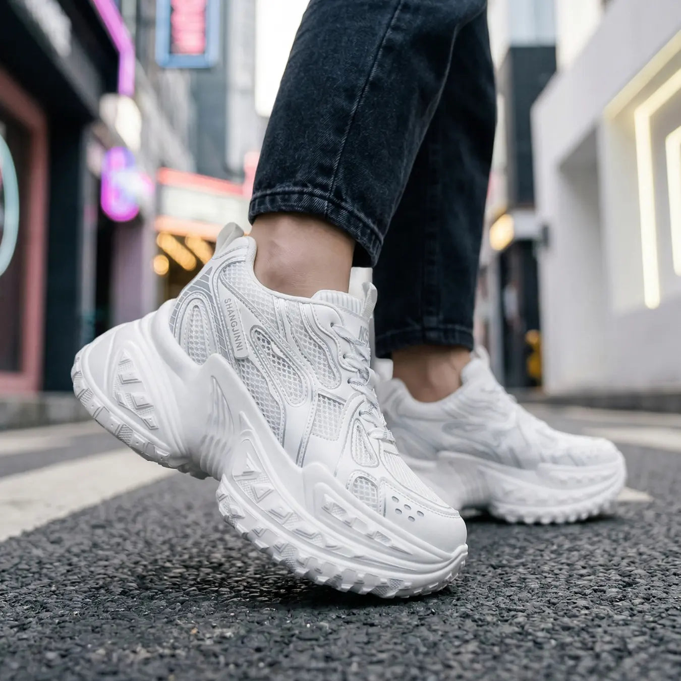 Blaze 10cm height increasing sneakers for women - Lucimora