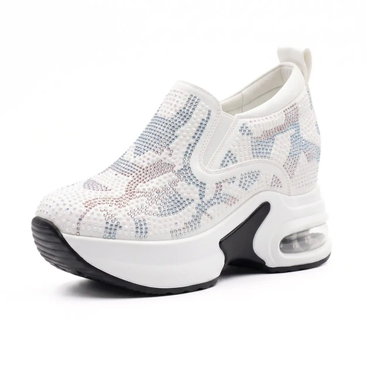 Blyss Women's Slip-on Elevator Sneakers | 9cm Hidden Heel Height Increasing Shoes | Lucimora