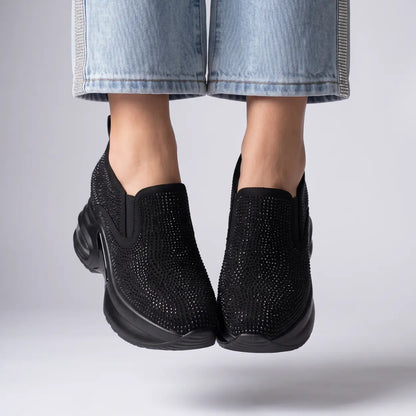 Blyss Women's Slip-on Elevator Sneakers | 9cm Hidden Heel Height Increasing Shoes | Lucimora