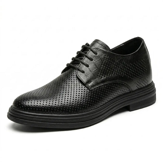 Caelum 8cm height increasing cowhide leather dress shoes for men - Lucimora