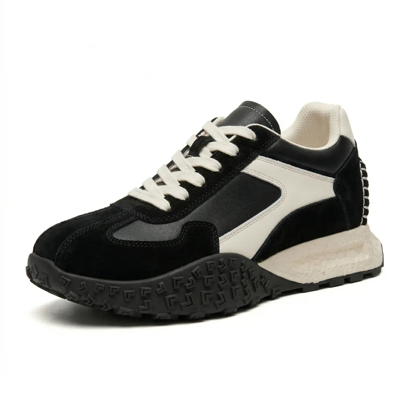 Cairo 7cm height increasing suede leather sneakers for women - Lucimora