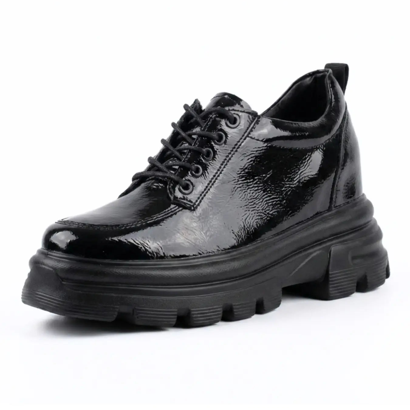 calia 9cm height increasing cowhide leather sneakers for women - lucimora