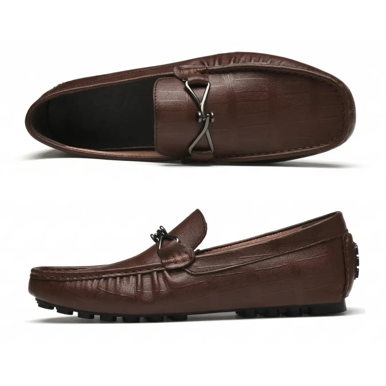 Celest 4.5cm height increasing cowhide leather loafers for men - Lucimora