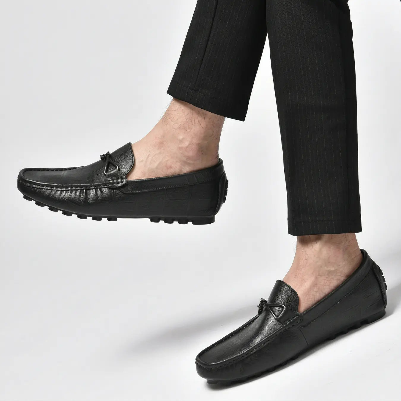 Celest 4.5cm height increasing cowhide leather loafers for men - Lucimora