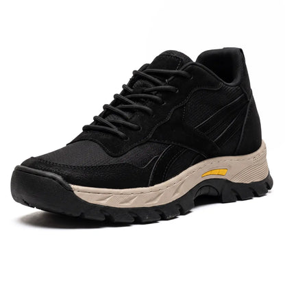 Karnox Cowhide Leather Elevator Sneakers for Men | 8cm Hidden Height Boost | Lucimora -