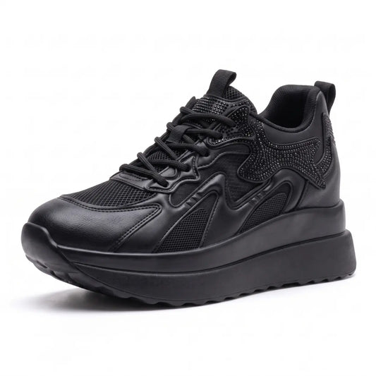 Crysta 9cm height increasing sneakers for women - Lucimora