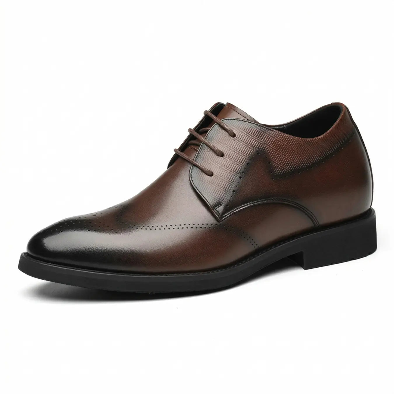 Dominus 8cm height increasing leather dress shoes for men - Lucimora