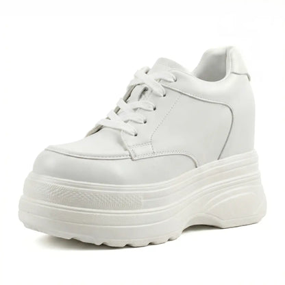 Estella 12cm (4.7" inches) height increasing elevator platform sneakers for women from Lucimora 