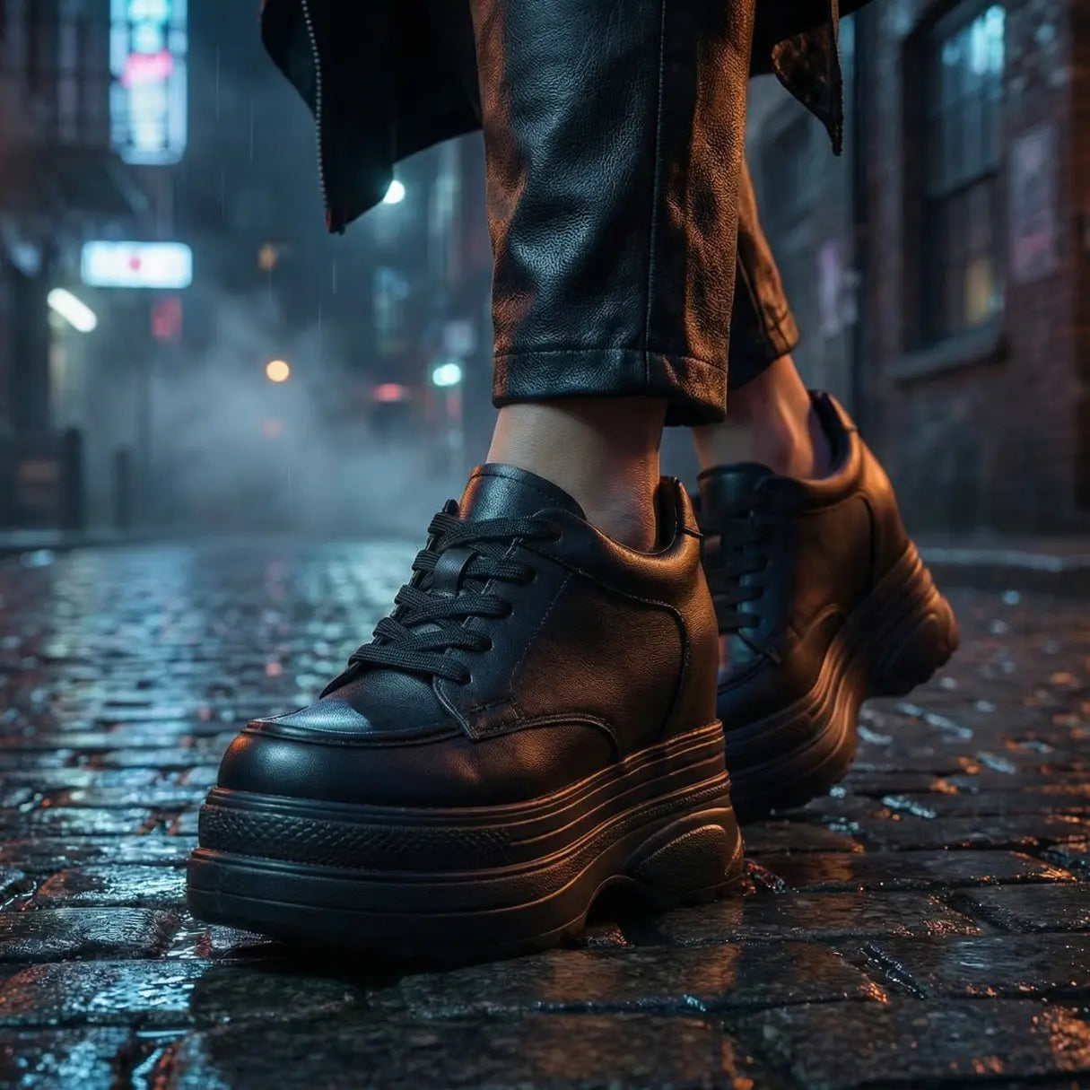 Estella 12cm (4.7" inches) height increasing elevator platform sneakers for women from Lucimora 