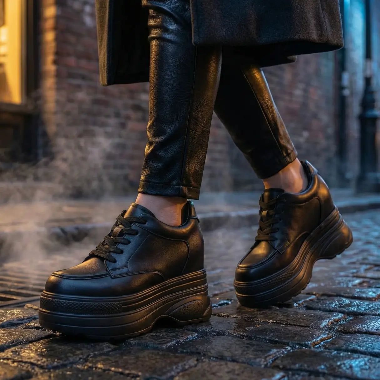 Estella 12cm (4.7" inches) height increasing elevator platform sneakers for women from Lucimora 