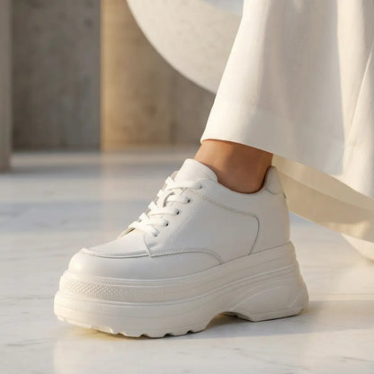 Estella 12cm (4.7" inches) height increasing elevator platform sneakers for women from Lucimora 