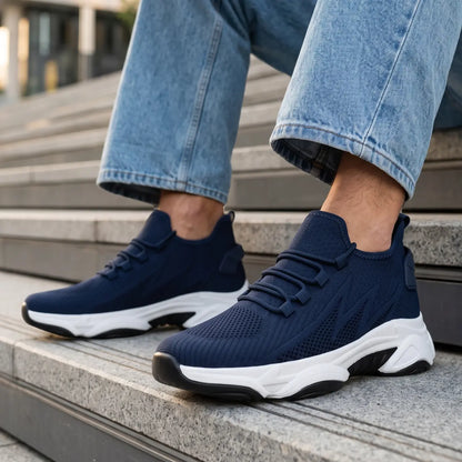 Flash 9cm height increasing athletic shoe for men - lucimora