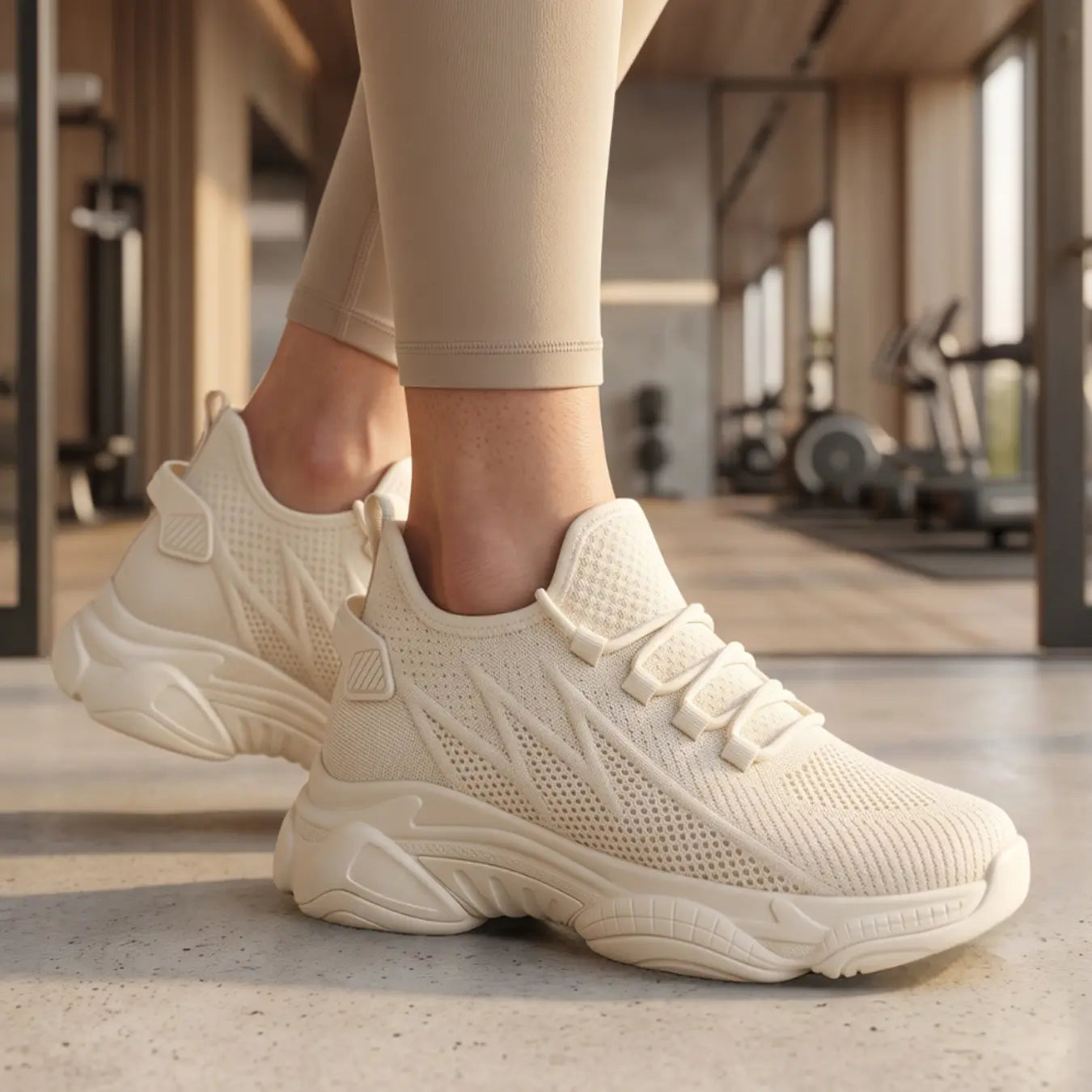 Flash 9cm height increasing athletic shoes for women - lucimora